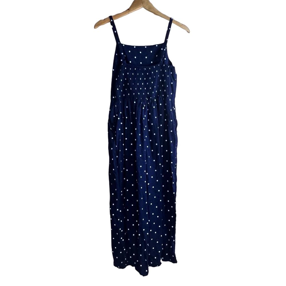 Old Navy Women's S Navy Polka Dot Wide Leg Jumpsuit - Picture 2 of 9